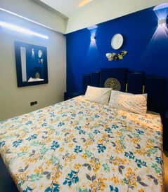 One Bed Sami Furnished Apartment Available For Rent In Diamond Mall Gulberg Greens Islamabad.