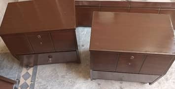 Bed side tables and dressing table