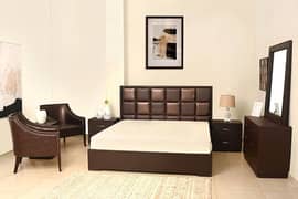 Double bed, King size bed, Dressing table,Bed set,Wooden bed,Furnitur