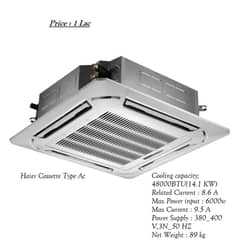 Cassette Type room Air Conditioner