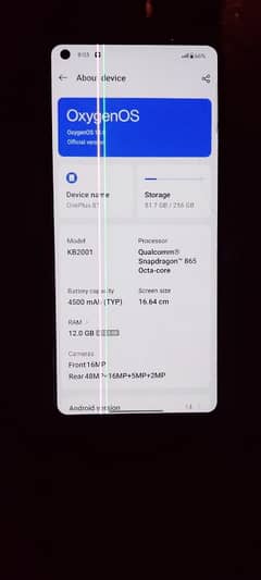 Oneplus 8t 12/256