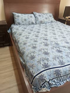 very good condition bed without side tables