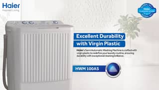 Washing Machine | Haier | HWM 100-AS Twin Tub | 10 KG | Installments