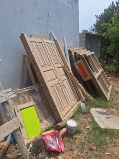 wood window door available