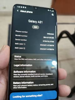 Samsung A 31 pearl white