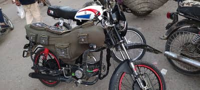 YBR G front mudguard / back career / jump lock