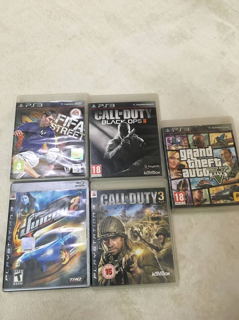 PS3 Games (FiFa,GTA5,WWE,PES,Call Of Duty) 3