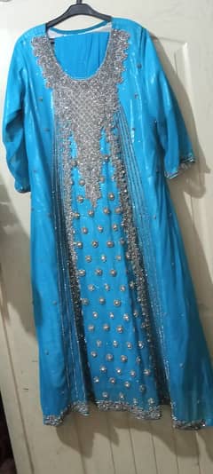 Blue and silver maxi