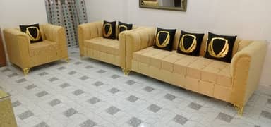 New Texture Design 6 Seater Stylish Sofa Set