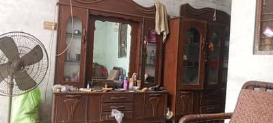 dressing table and showcase