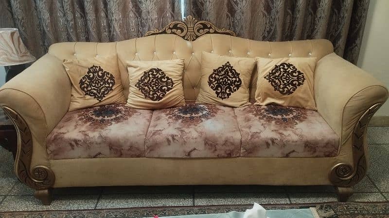 6 Seater Sofa Set, barely used, 10/10 condition 0