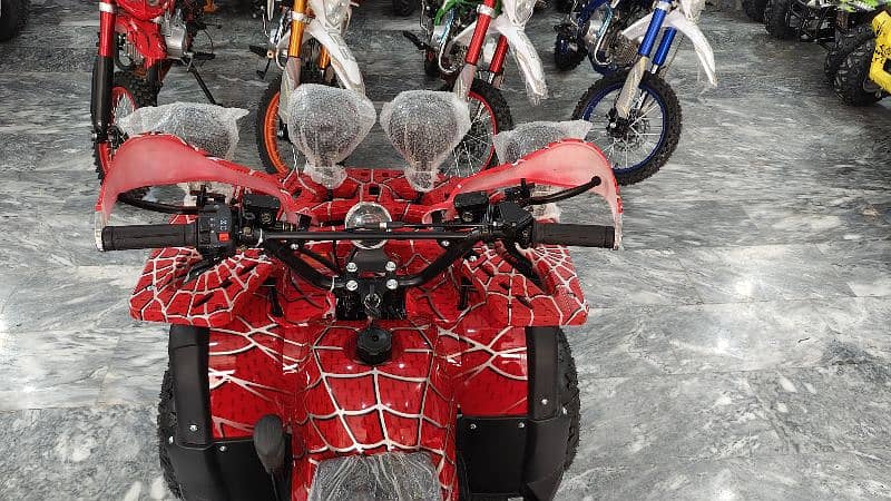 Double Disk Breaks 125cc Hunter Jeep Atv Quad Bike Delivery In All Pak 8
