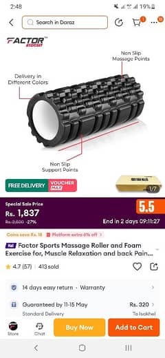 Foam Roller for Gym and yoga