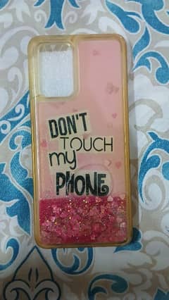 oppo F19 case with moving glitter