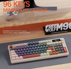 Freewolf M96 Keyboard Three Mode Connection