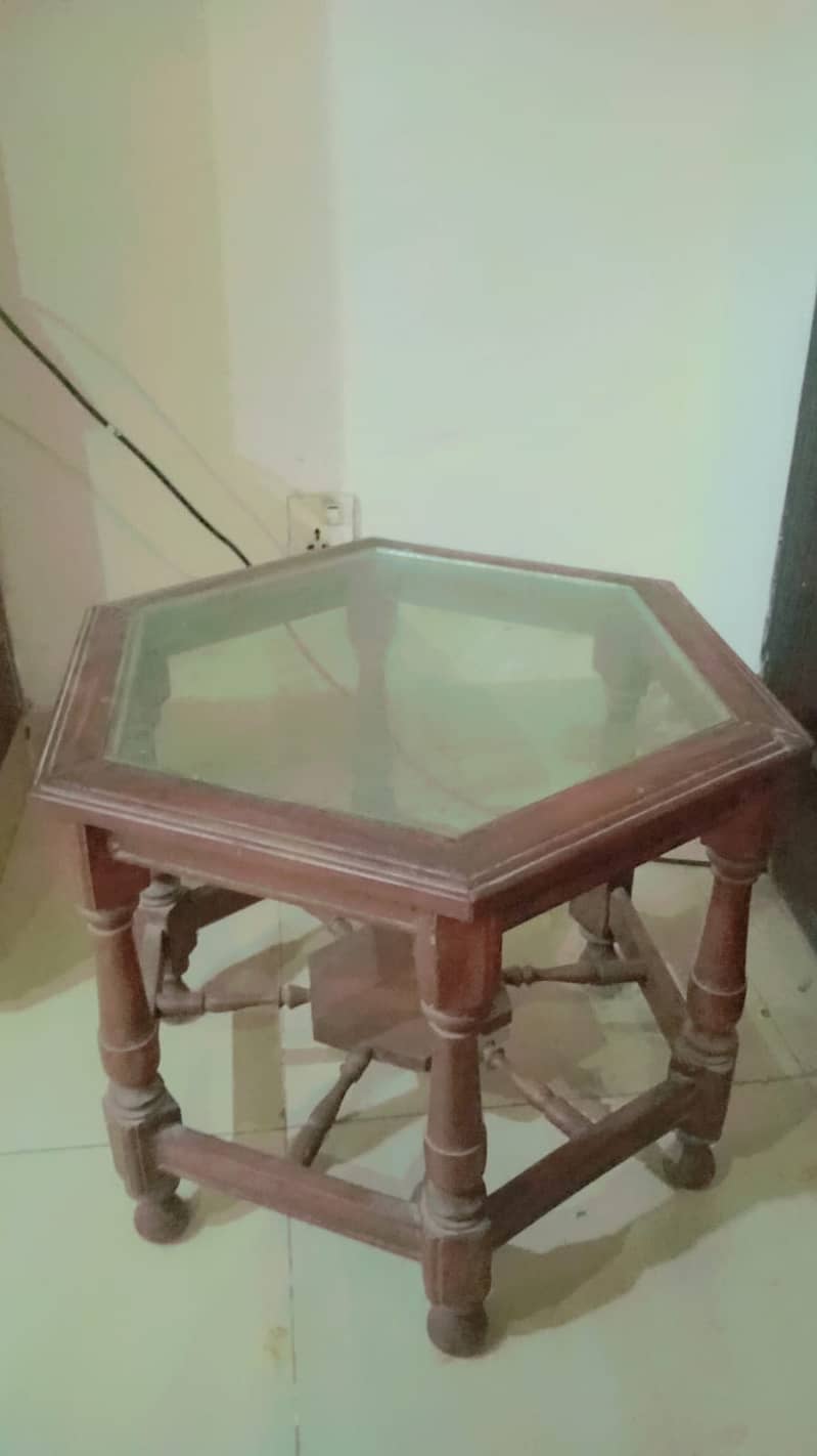 CENTER TABLE WITH  2 SIDE TABLES 1
