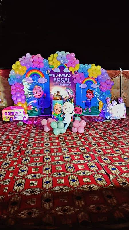 Birthday Decor/,balloon decor/flowers decoration/DJ SOUND/Event planer 3