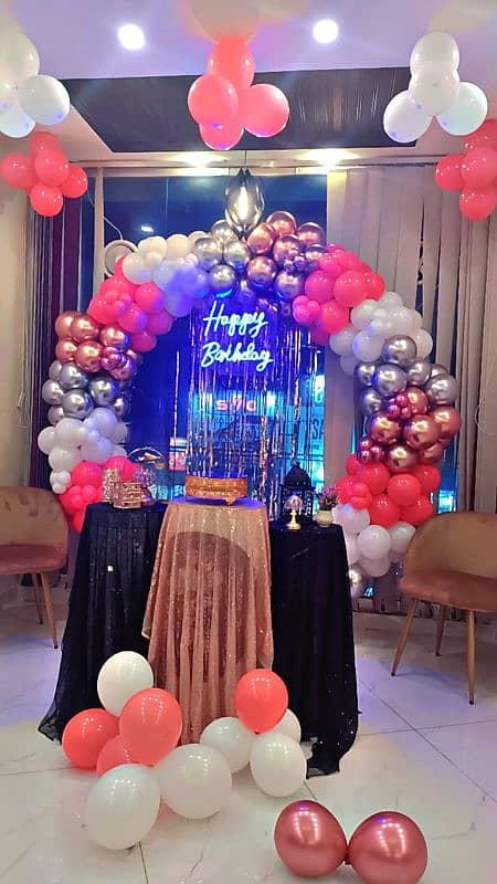 Birthday Decor/,balloon decor/flowers decoration/DJ SOUND/Event planer 7