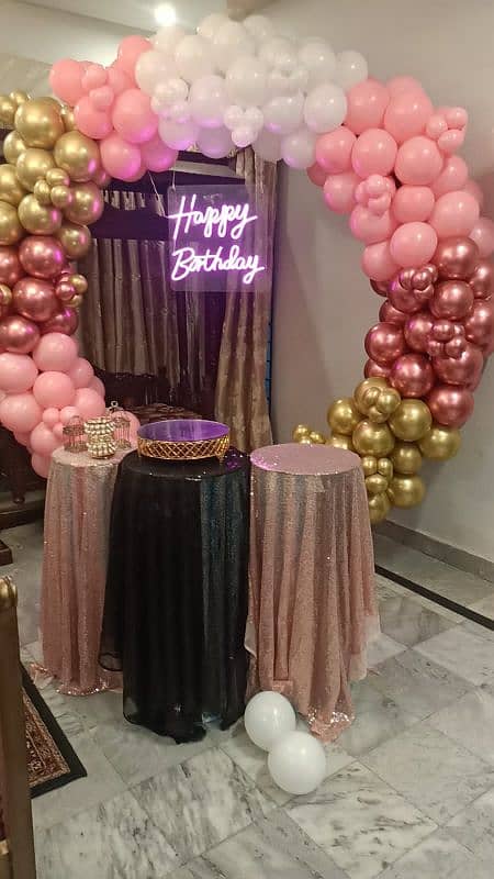 Birthday Decor/,balloon decor/flowers decoration/DJ SOUND/Event planer 12