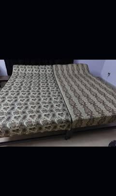 Solid wood single beds
