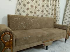 sofa combed color brown condition is new