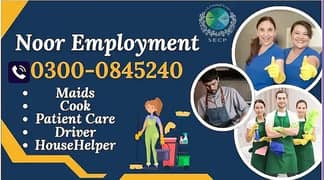 Maids / House Maids / Chef / House Cook / Baby Sitter maid available