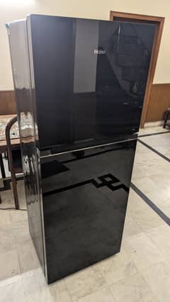 Haier HRF-438 EPBW E-Star Glass Door Refrigerator