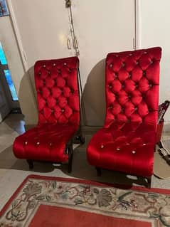 Bed room wooden chairs