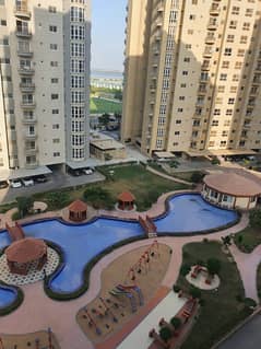 3 Bedroom Maintained 3250 Square Feet Swimming Pool Facing Apartment In The Most Admirable Project Of Town Known As Creek Vista Is Available For Rent