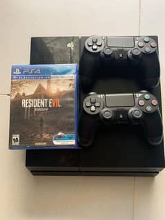 ps4 official 500 Gb storage with 1 free game resident evil bio hazard