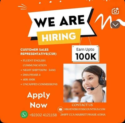 Hiring TSRs for US Energy Campaign