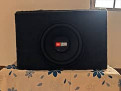 Original JBL 1200 watt subwoofer in concealed wooden box