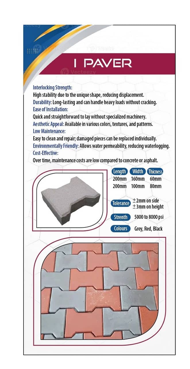 Tuff Tile / Paver / Kerb Block / Tile / Solid Block / Concrete Tiles 1