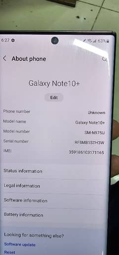 note 10 plus 12gb 256gb fresh