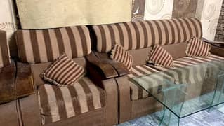 7 seater sofa beautiful brown sofa urgent selling
