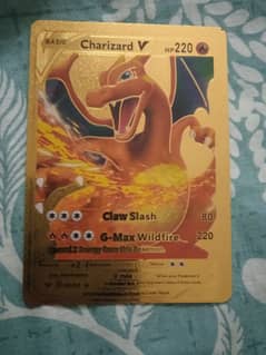 Golden Pokémon charizard full new