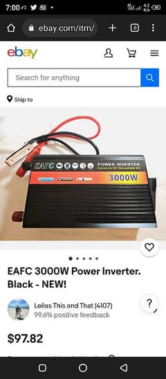 3000w inverter 12v dc to 220v ac pure sine wave