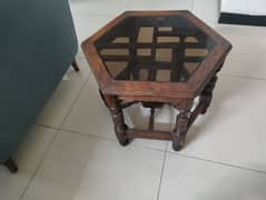 solid wooden center table set of 3