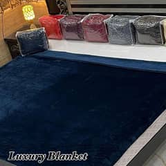 Fleece Plain Double Bed Blanket