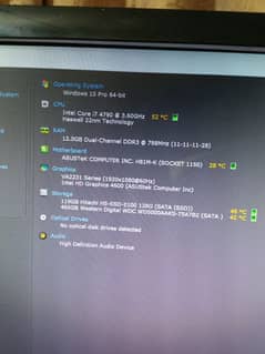 Gaming Pc i7 4th gen 4790 12gb Ram
