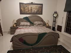 Deco paint bed and dressing table without  mattress