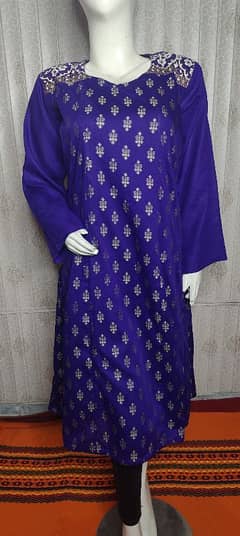 printed purple shirt
