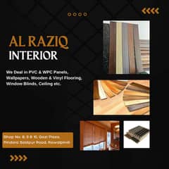Wallpaper | Window Blinds | Gypsum Ceiling | Vinyl and Wooden Flooring