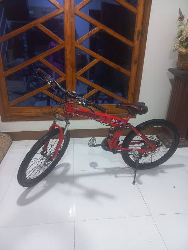 Land Rover Folding Bicycle Red colour 1