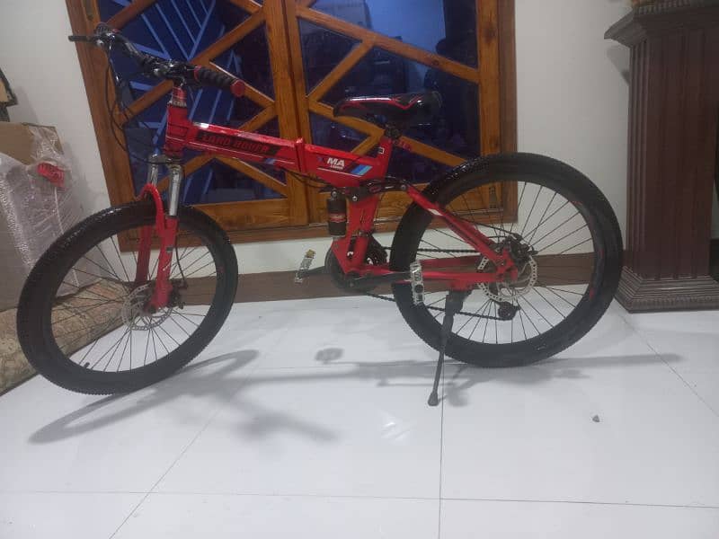 Land Rover Folding Bicycle Red colour 2
