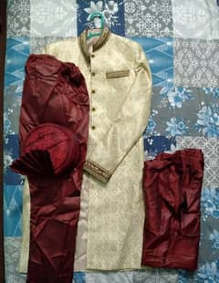 Brand New Dulhe Ki Sherwani Set | Only 2 Months Old | Complete Groom