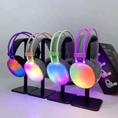 PG580 BLUETOOTH HEAD PHONE STEAMER RGB LIGHTS
