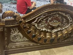 shahi chinioti bed with side tables