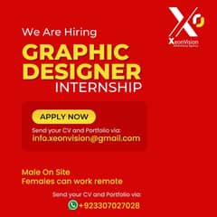 We are offering graphic designing intership