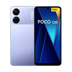 8. . 256 used phone Poco c65 with box and original charger